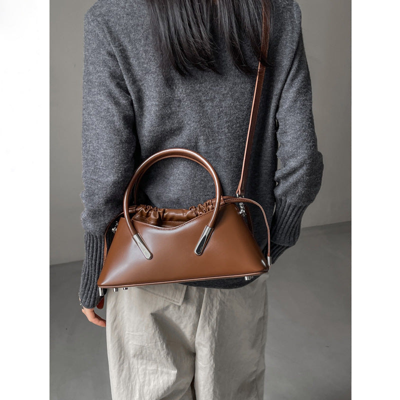 Genuine Leather Women's Portable Crossbody Shoulder Bag 29.5cm