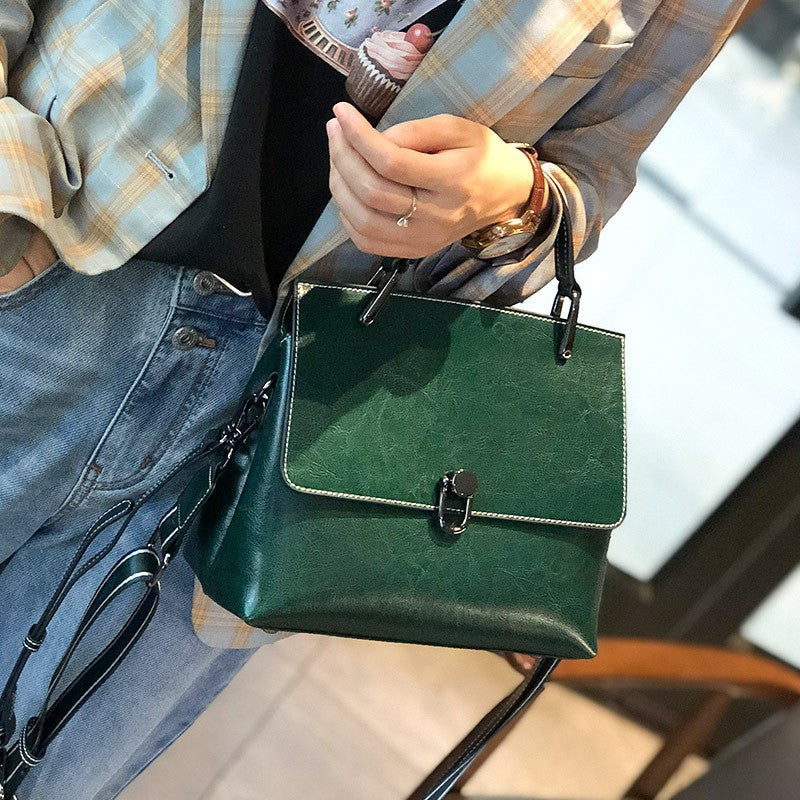 Cowhide High-End Fashionable Handbag for Women in Multiple Colors