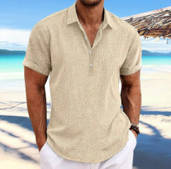 Men's Business Casual Cotton Blend Lapel Cardigan