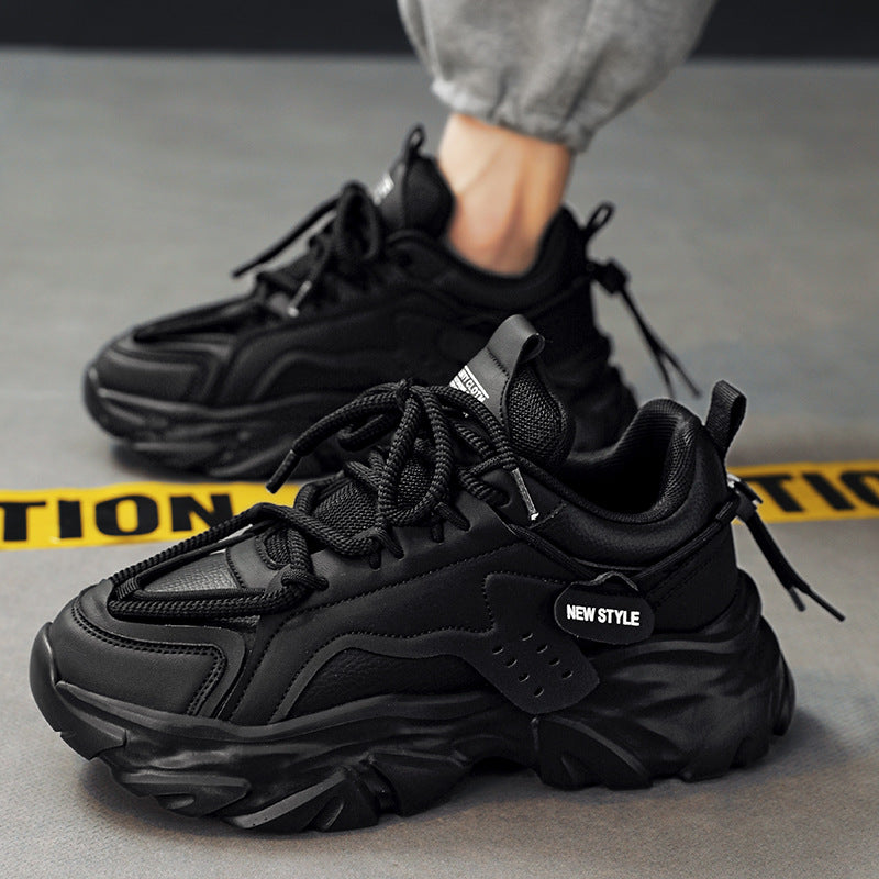 Trendy All-Match Casual Sports Shoes with Thick Height-Increasing Sole