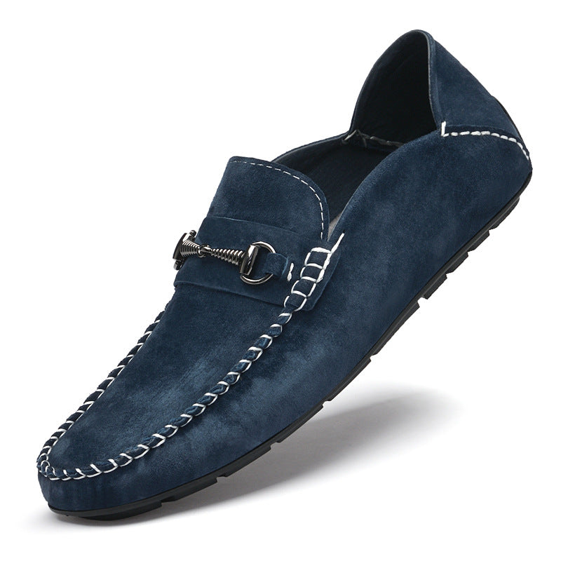 Men's Breathable Suede Casual Shoes Rubber Sole