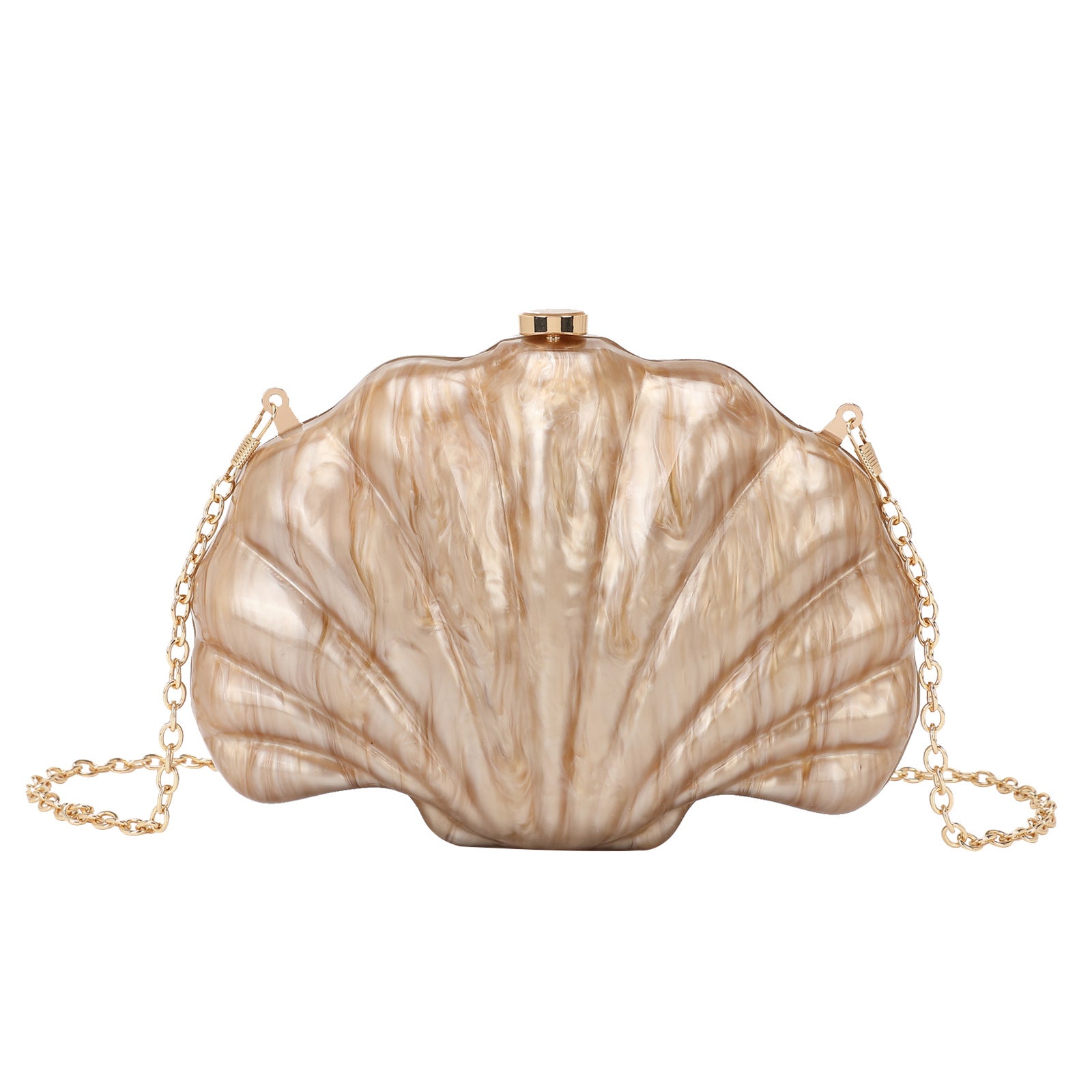 Sac bandoulière Shell en chaîne acrylique multicolore