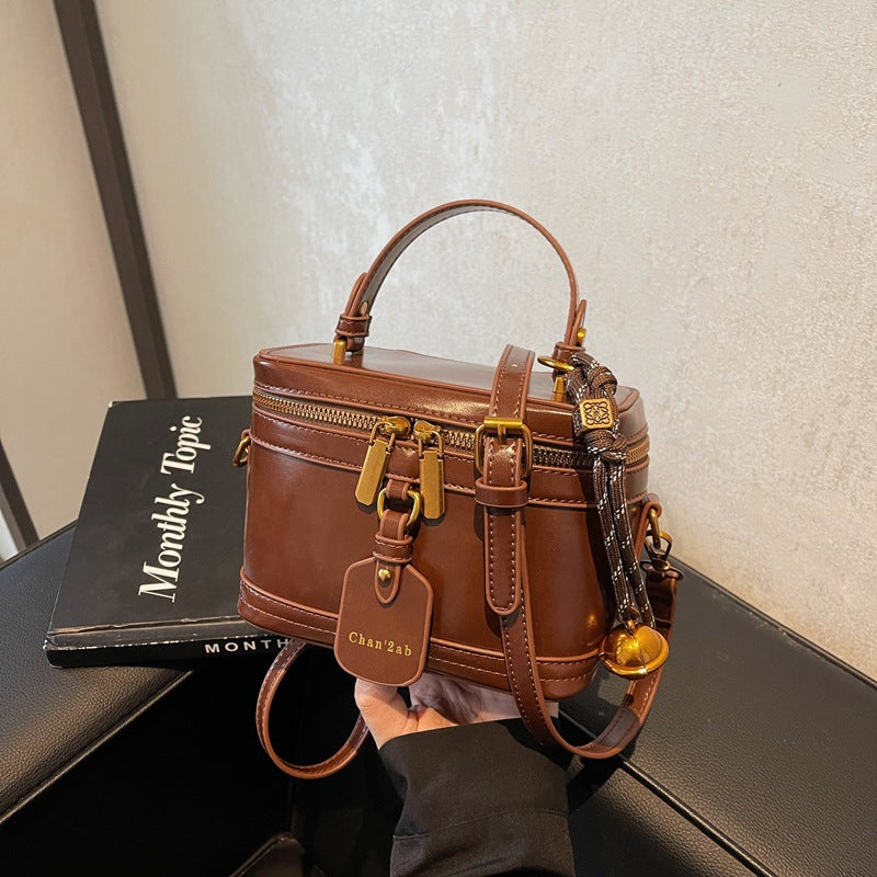 Sac à bandoulière rétro en cuir PU, facile à assortir