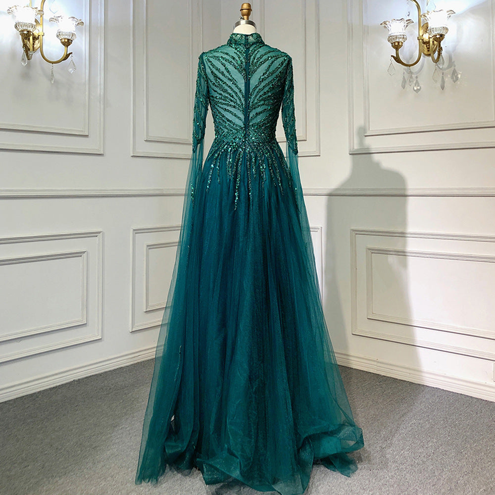 Elegant Slimming Art Exam Dress with Organza Fabric