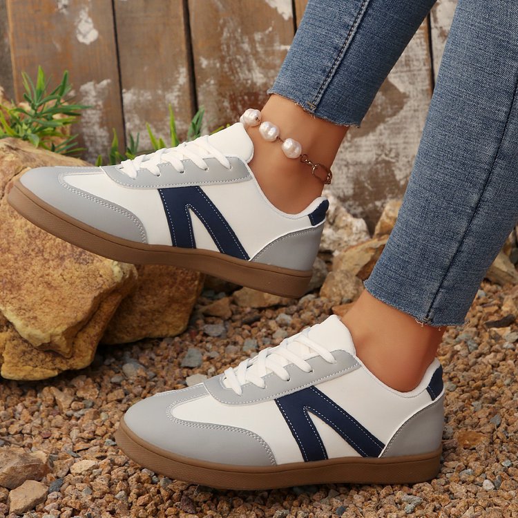Chaussures d'entraînement basses allemandes bleues pour femmes Pointures 35-43