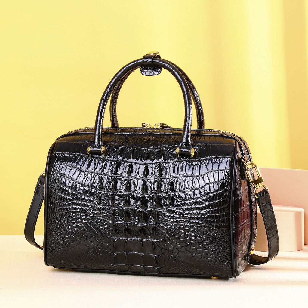 Classic Ladies Pillow Shoulder Crossbody Bag in Black & White