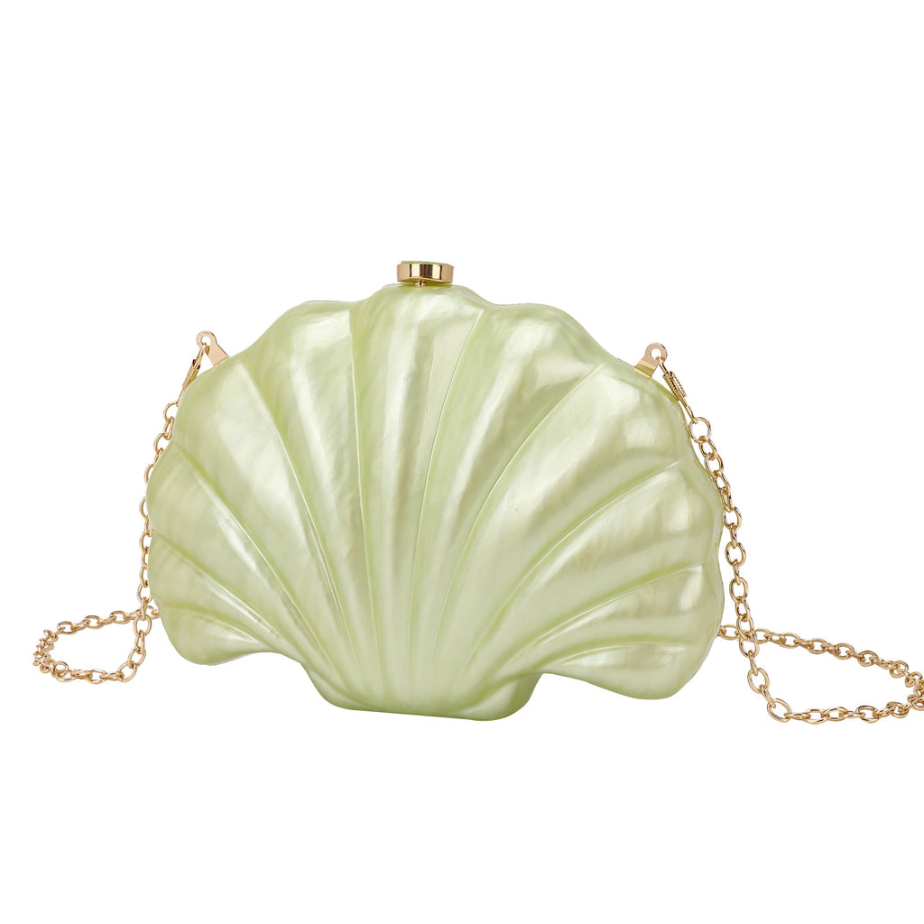 Sac bandoulière Shell en chaîne acrylique multicolore