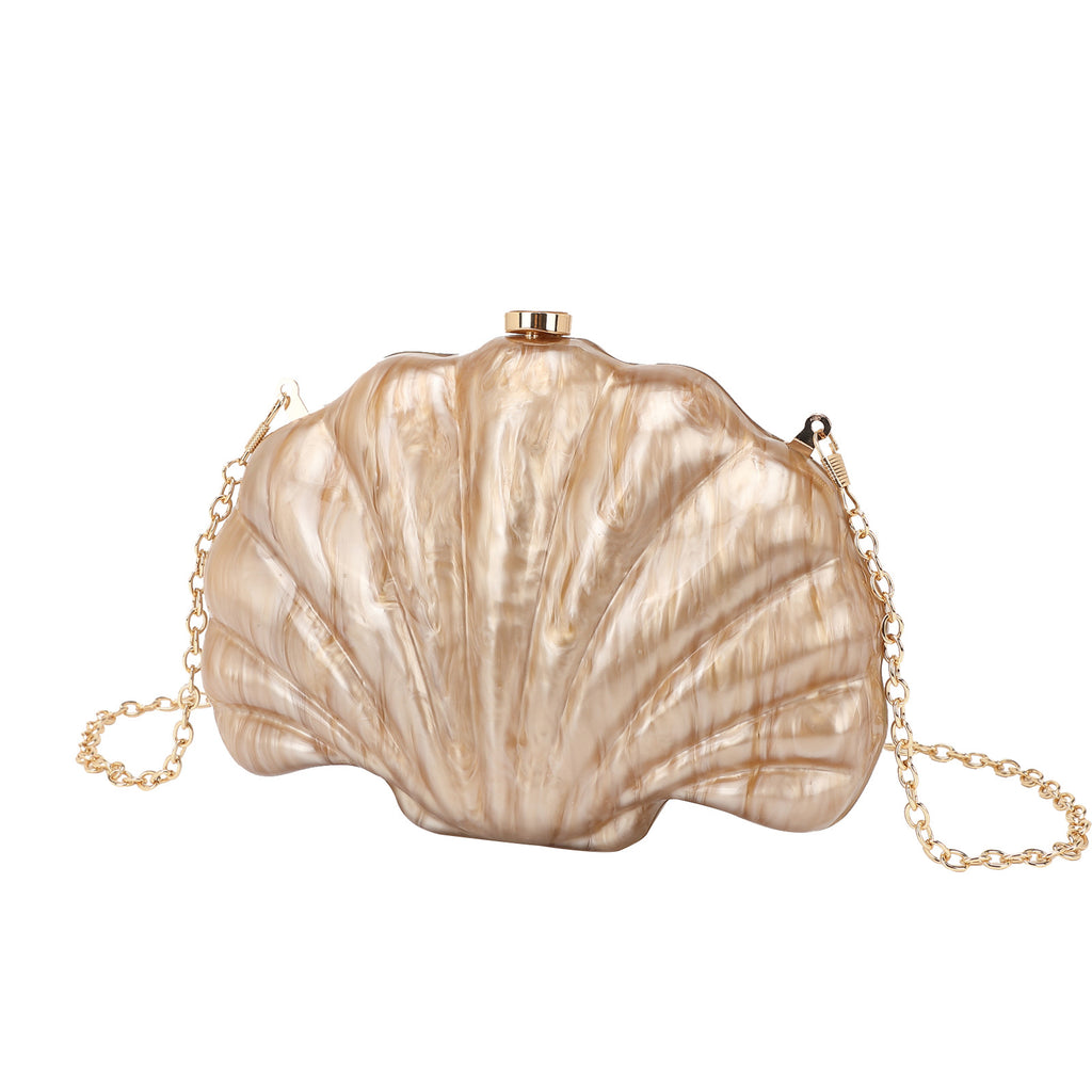 Sac bandoulière Shell en chaîne acrylique multicolore