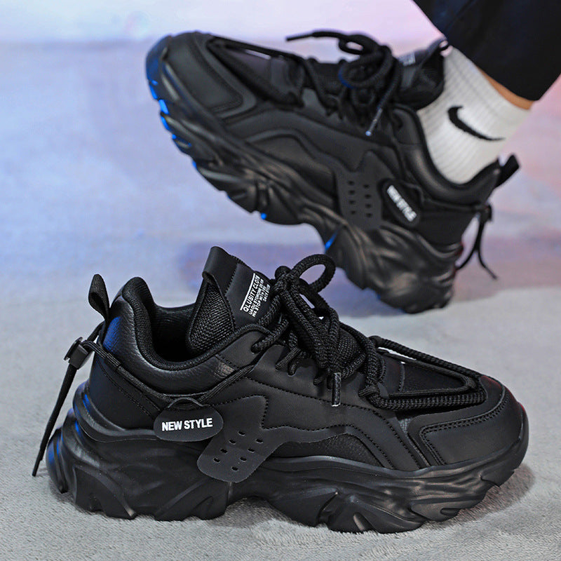Trendy All-Match Casual Sports Shoes with Thick Height-Increasing Sole