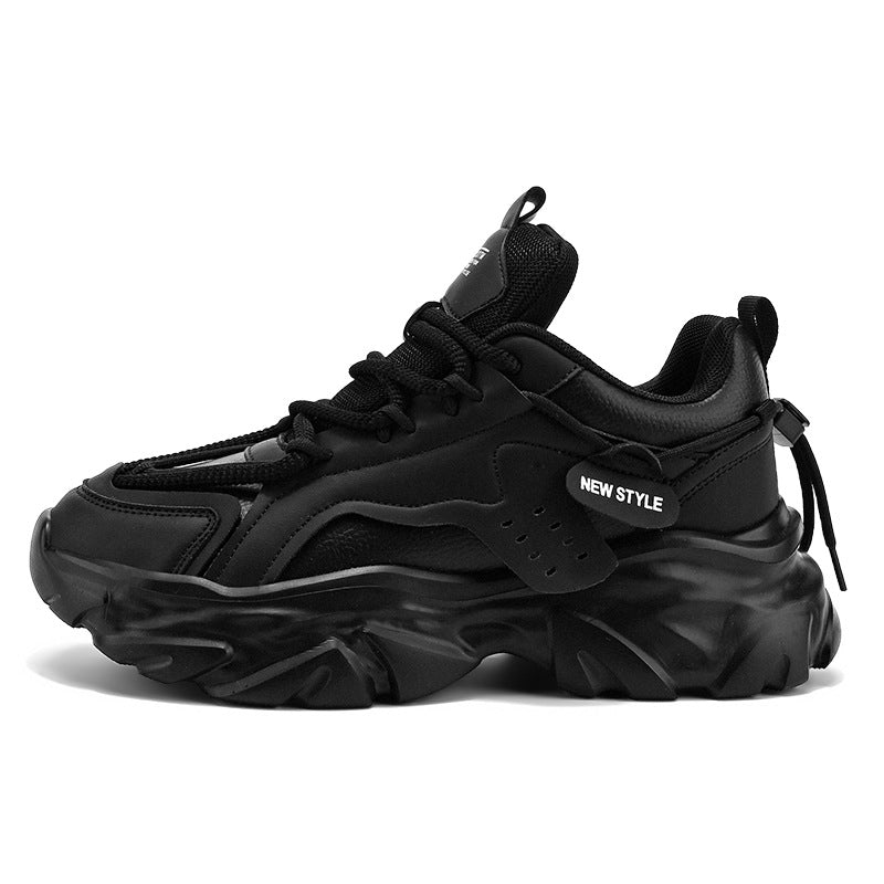 Trendy All-Match Casual Sports Shoes with Thick Height-Increasing Sole