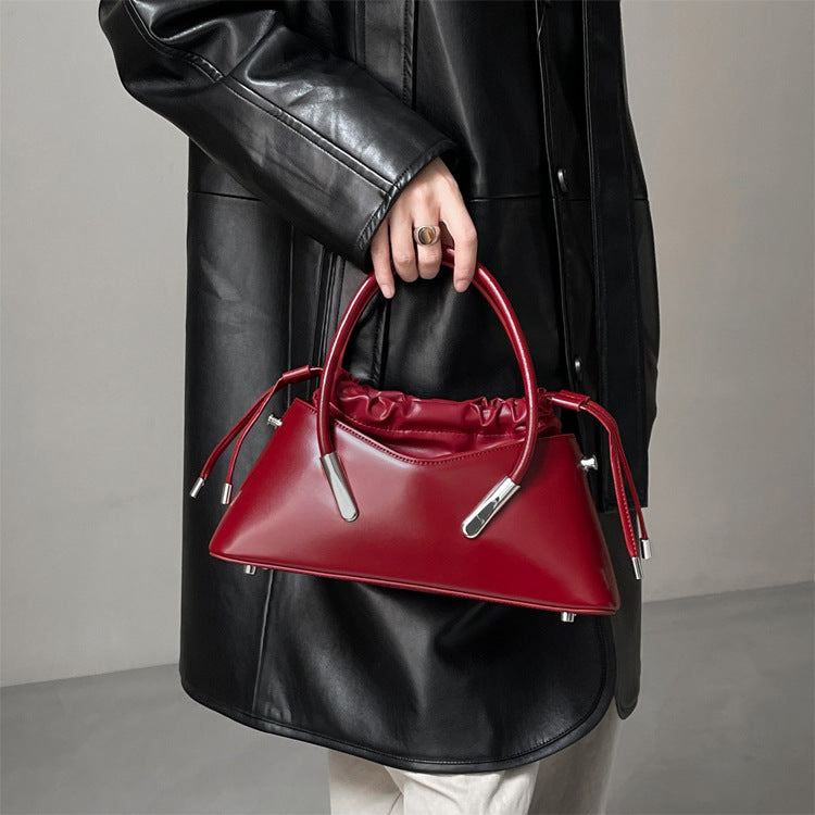 Genuine Leather Women's Portable Crossbody Shoulder Bag 29.5cm