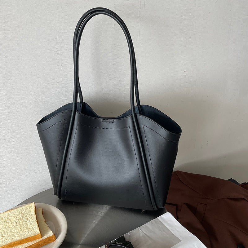 Sac à bandoulière en cuir de vachette véritable grande capacité