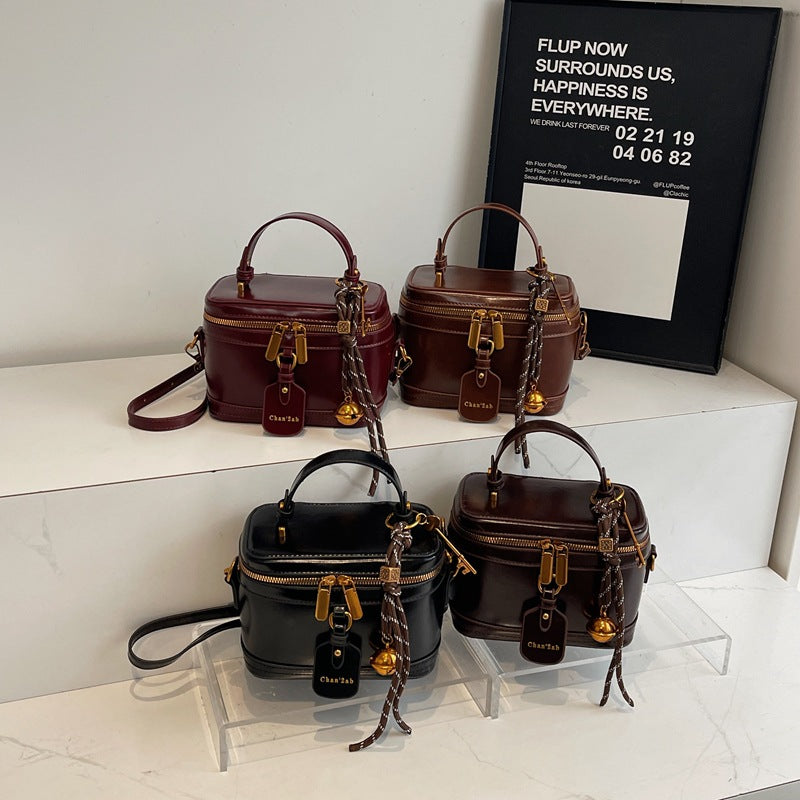 Sac à bandoulière rétro en cuir PU, facile à assortir