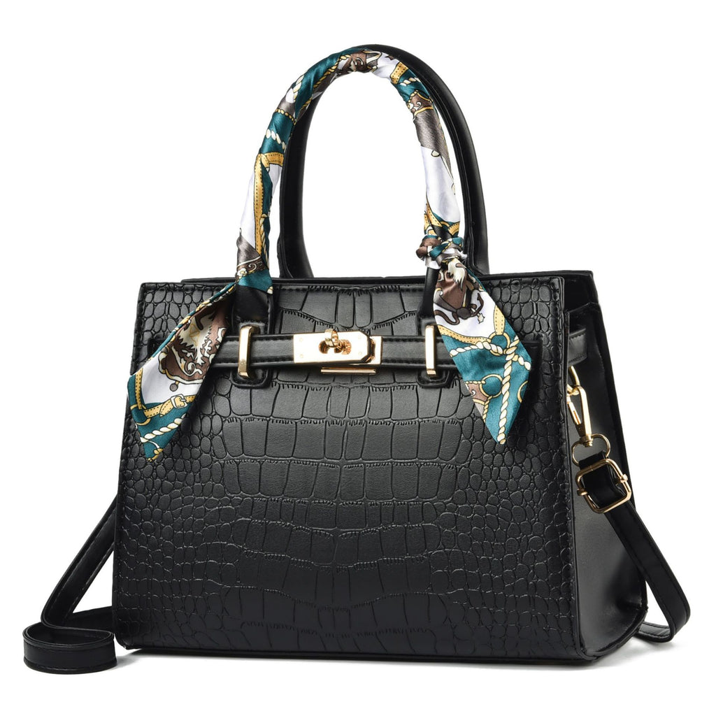 Fashion Women's Large Capacity Portable PU Shoulder Bag
