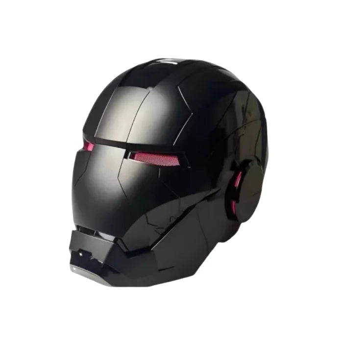 Iron Man MK5 Helmet, Voice-Activated, Light-Up Eyes, Wearable Metal Cosplay Mask
