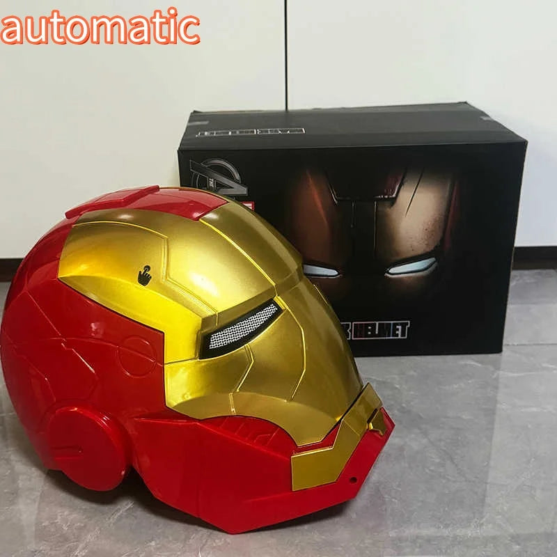 Iron Man MK5 Electric Helmet, 1:1 Wearable Cosplay Mask with LED Eyes