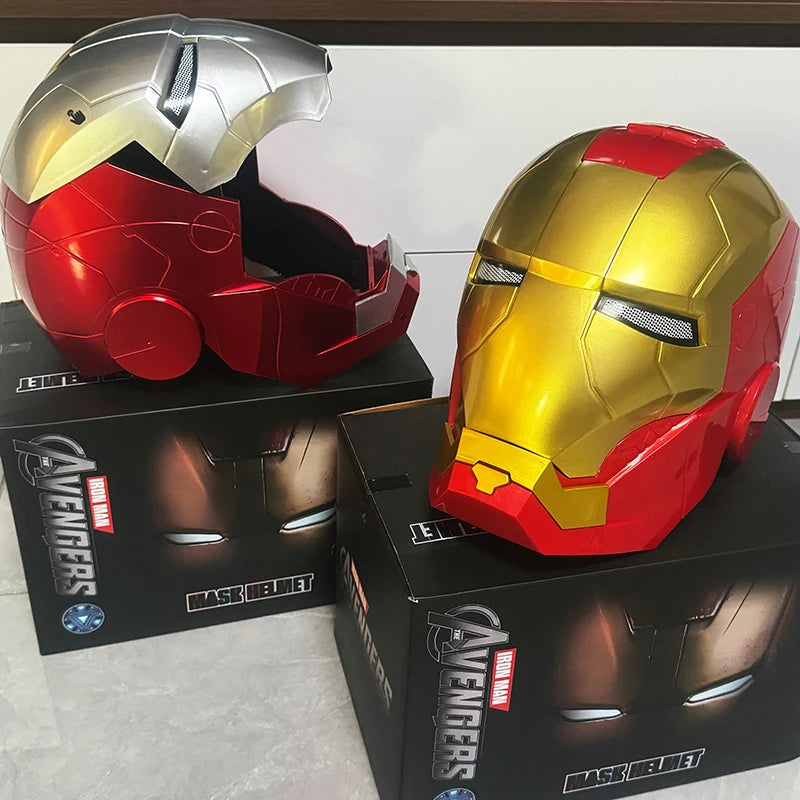Iron Man MK5 Electric Helmet, 1:1 Wearable Cosplay Mask with LED Eyes