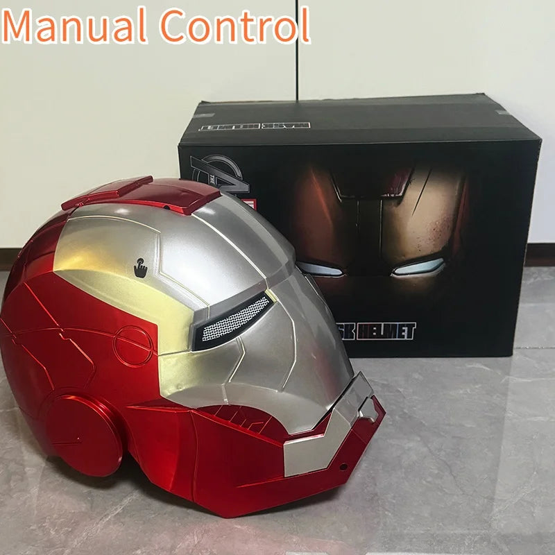 Iron Man MK5 Electric Helmet, 1:1 Wearable Cosplay Mask with LED Eyes