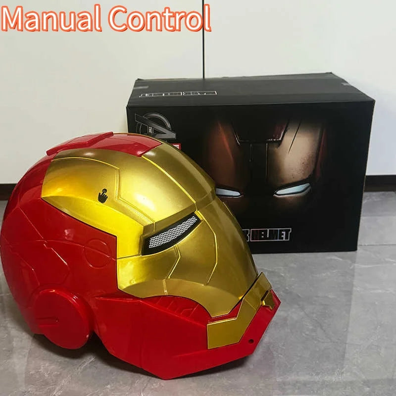 Iron Man MK5 Electric Helmet, 1:1 Wearable Cosplay Mask with LED Eyes