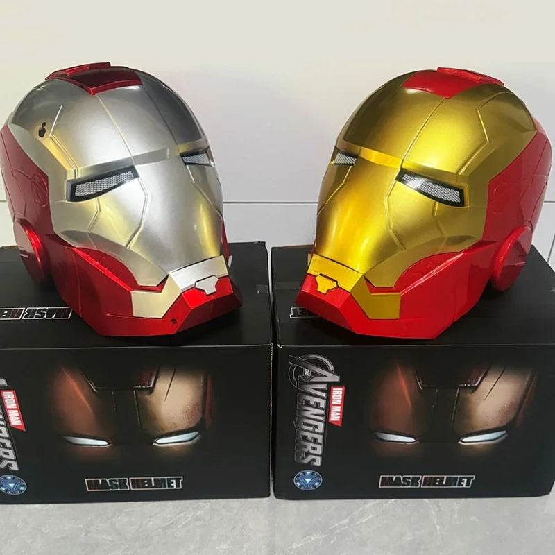 Iron Man MK5 Electric Helmet, 1:1 Wearable Cosplay Mask with LED Eyes