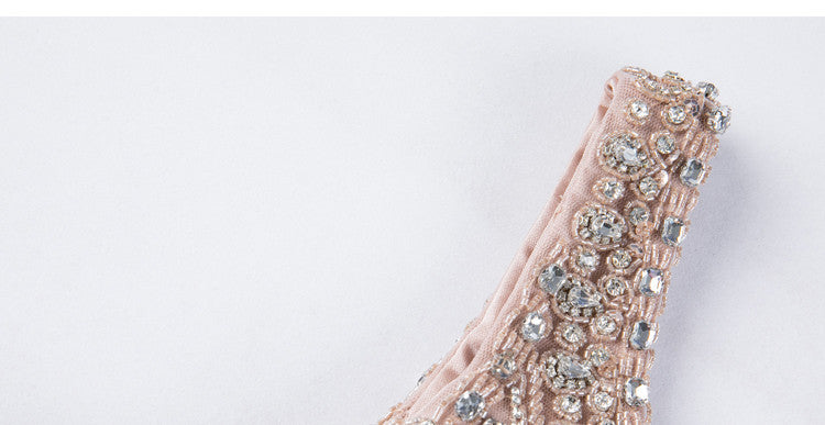 Ladies' Elegant Mermaid Dress with Shawl in Lotus Root Pink