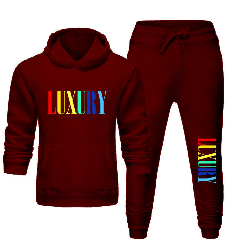 Hooded Printed Pullover Sweater for Men and Women