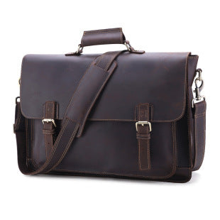 Sac d'affaires de voyage en cuir véritable
