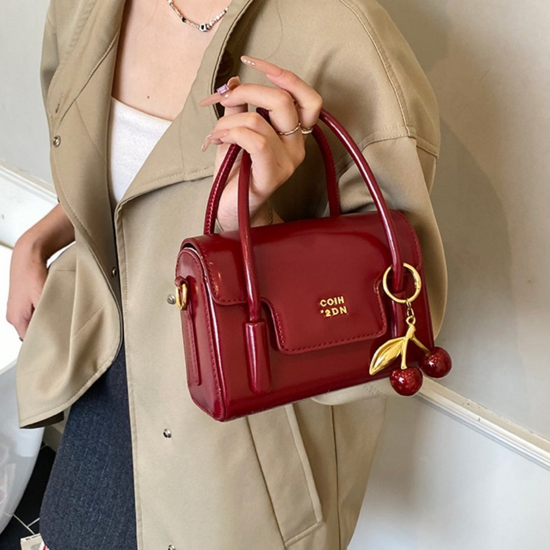 Women's Simple Commuter PU Shoulder Sling Handbag