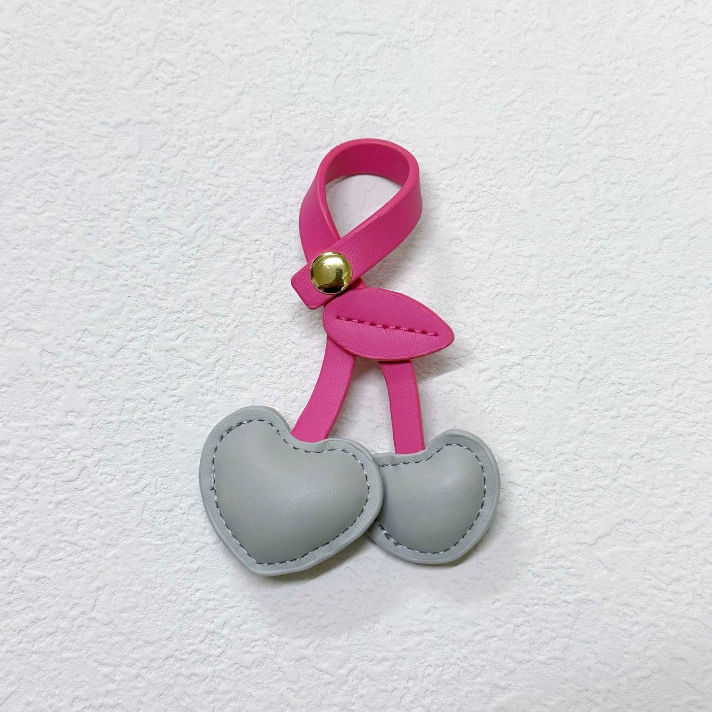 Cute Three-dimensional Peach Heart Cherry Cherry Handbag Pendant