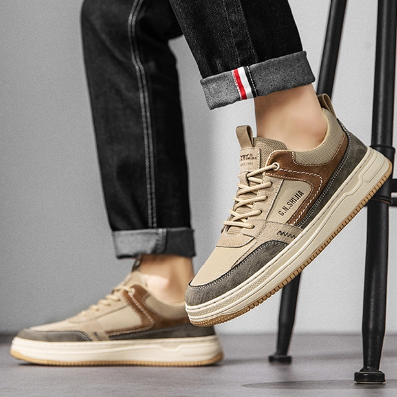 Men's Spring Retro Casual Leather Sports Shoes All-Matching