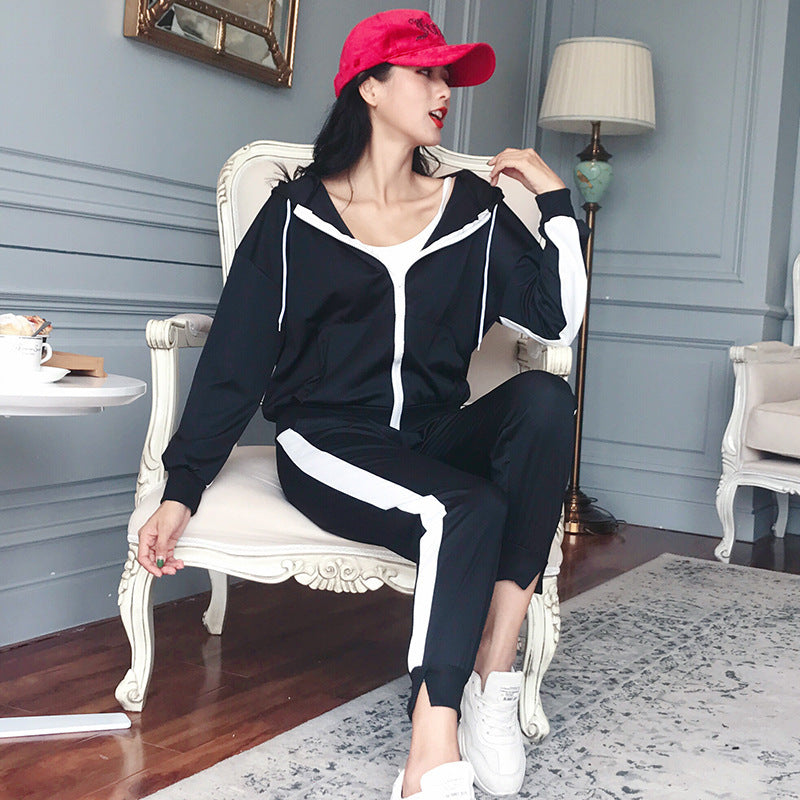 Women’s Long Sleeve Zipper Cardigan Sports Suit