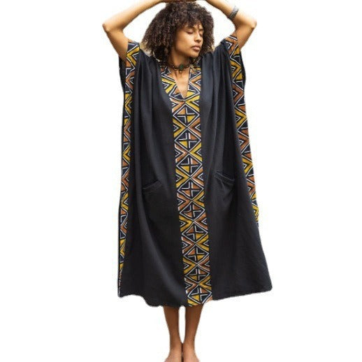 Gulf Woman’s Handmade Maxi Robe with Pocket Skirt