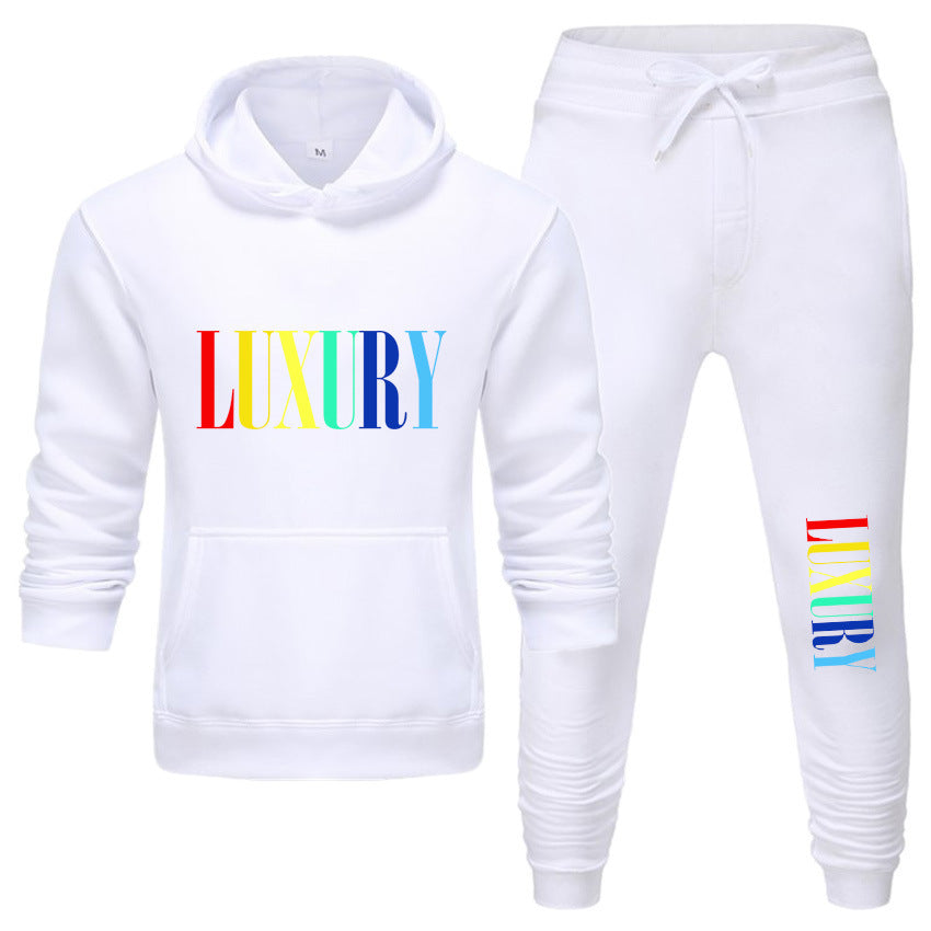 Hooded Printed Pullover Sweater for Men and Women
