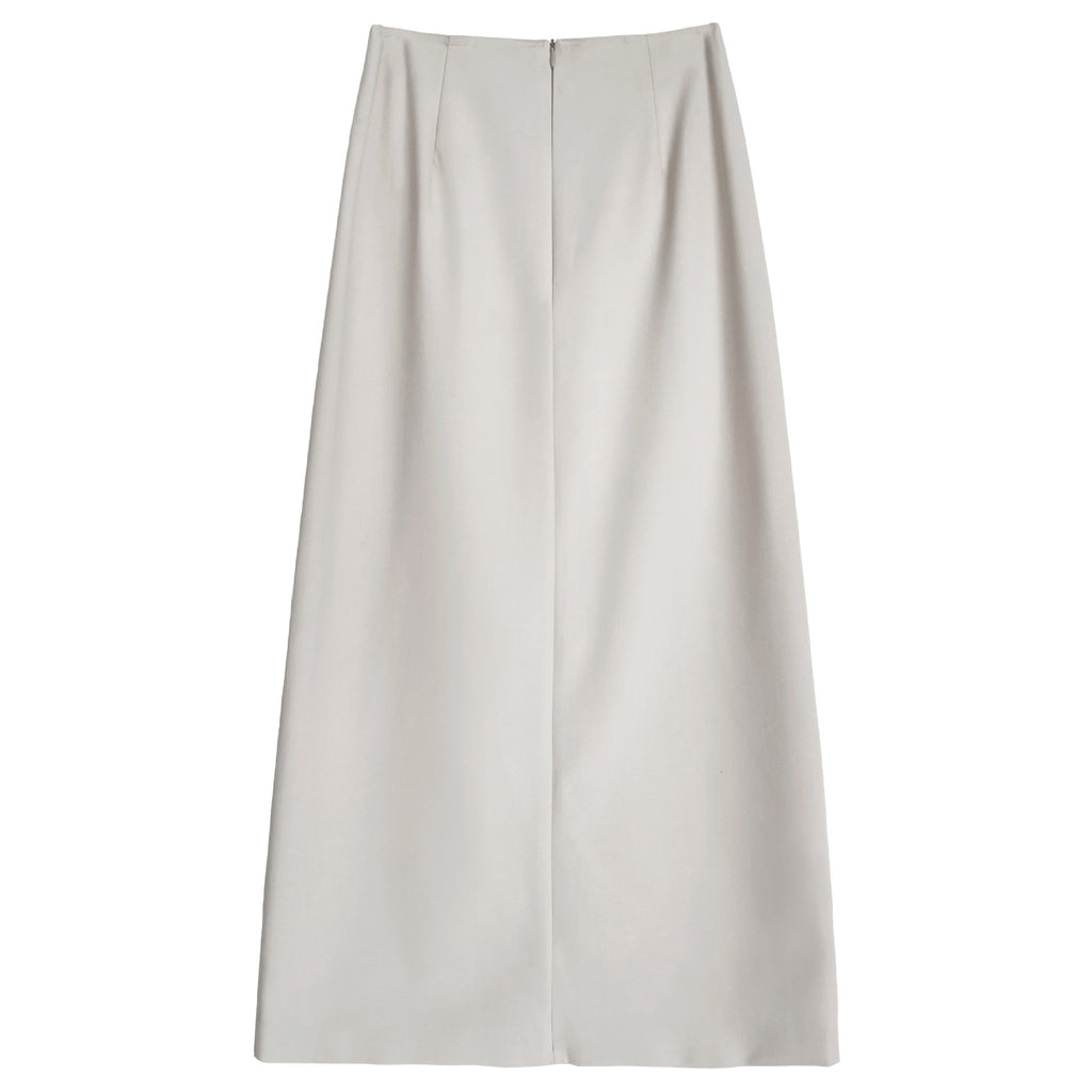 Jupe longue fendue en polyester pour femme Luxi Fashion