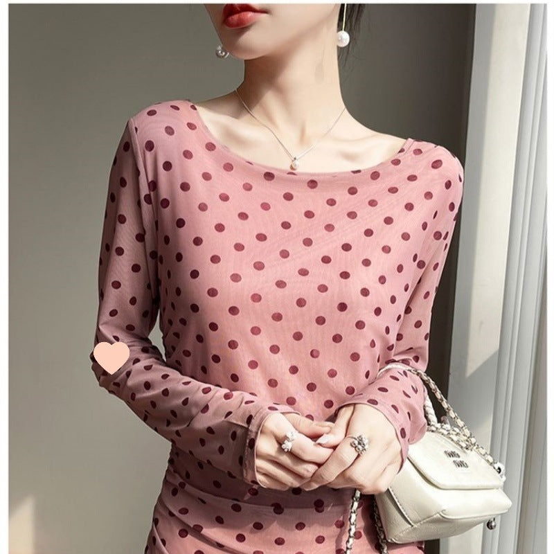 Printed Long Sleeve Dress For Women