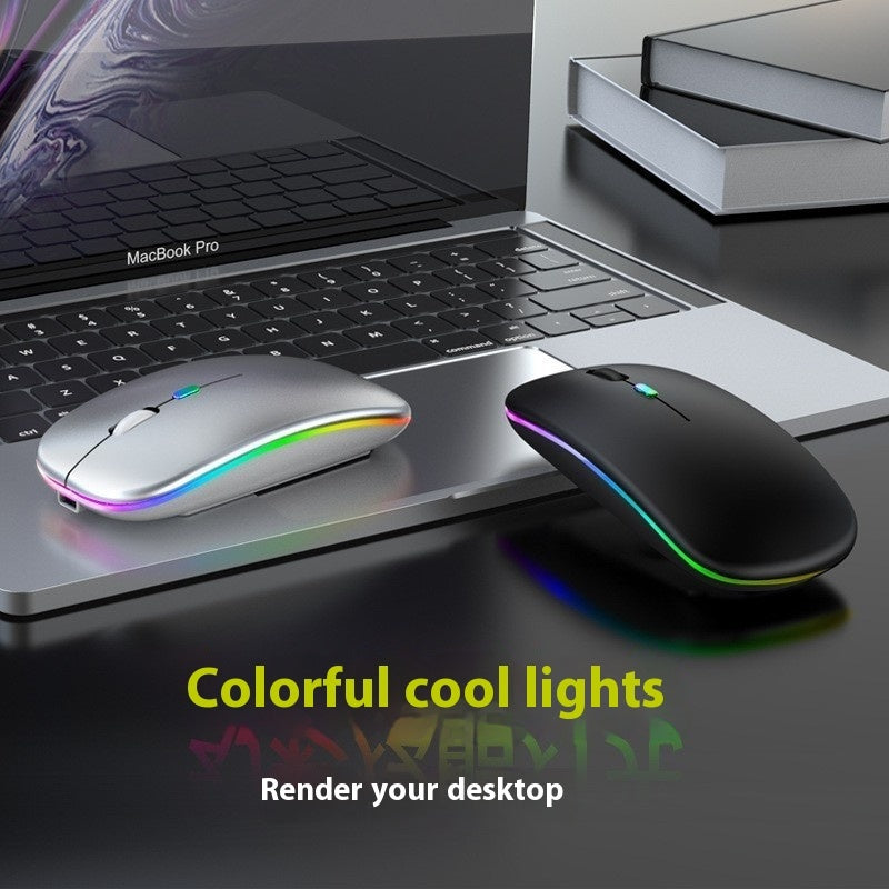 Glowing Bluetooth Self-Charging Mute Mouse