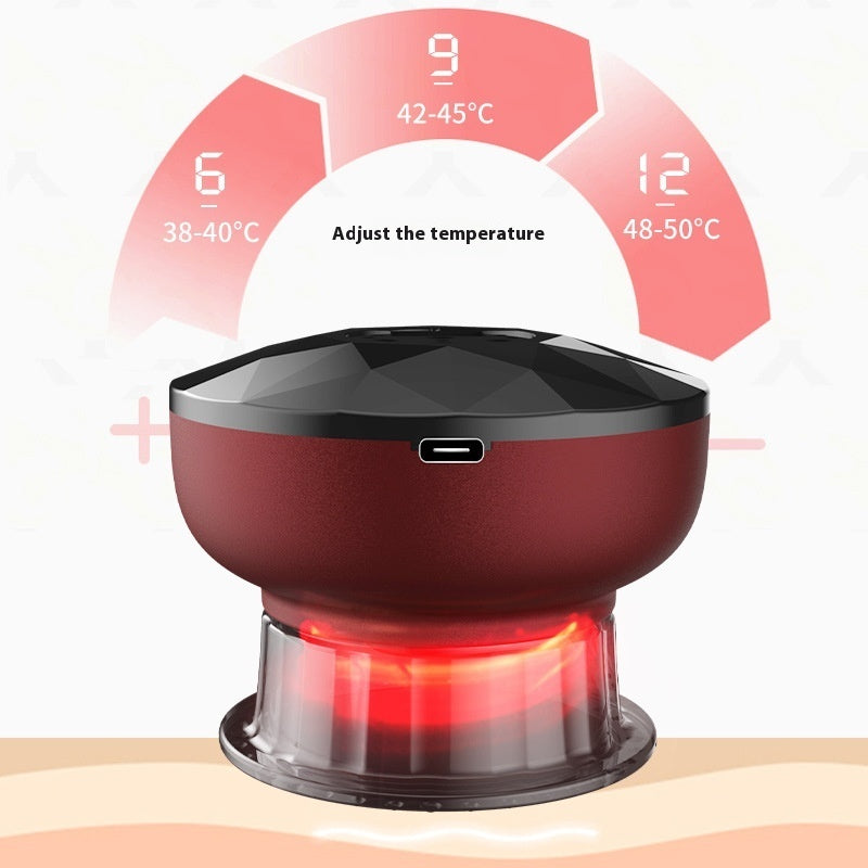 Appareil de ventouses électriques ménager, masseur de raclage Gua Sha, compresse chaude