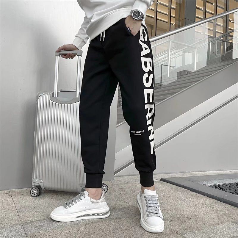 Pantalon Sarouel Homme Coupe Ample Coton Jambe Droite Grande Taille