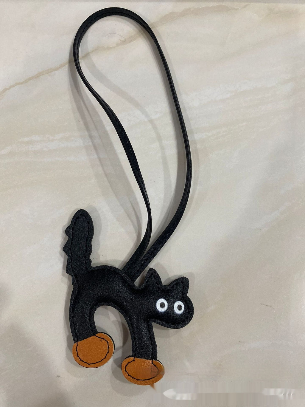 Mini Cat PU Leather Bag Pendant 8.5x9cm