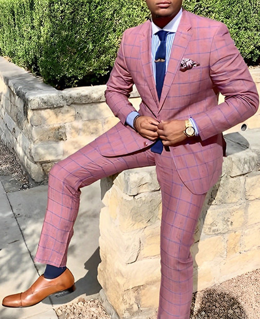Men's Modern Two-Piece Nylon Suit for Spring & Autumn