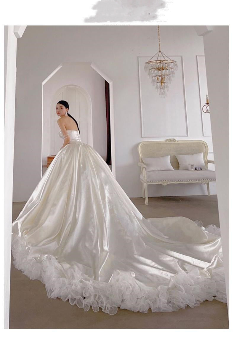 New Bridal Premium Textured Satin Skirt