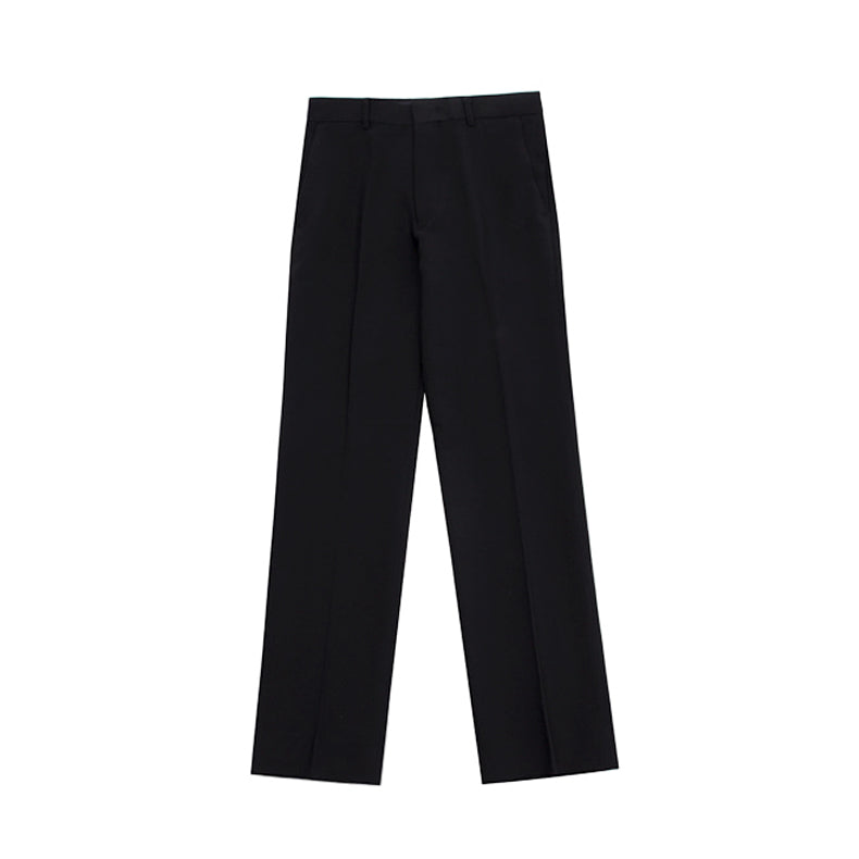 Men's Casual Loose Straight Cotton Suit Pants