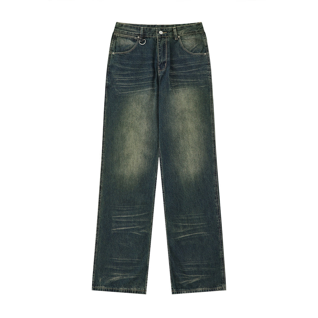 Distressed High Street American Blue Jeans