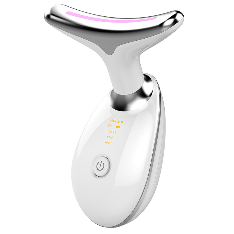 EMS Thermal Neck Lifting & Tightening Massager with Electric Microcurrent & LED Photon Wrinkle Remover for Women