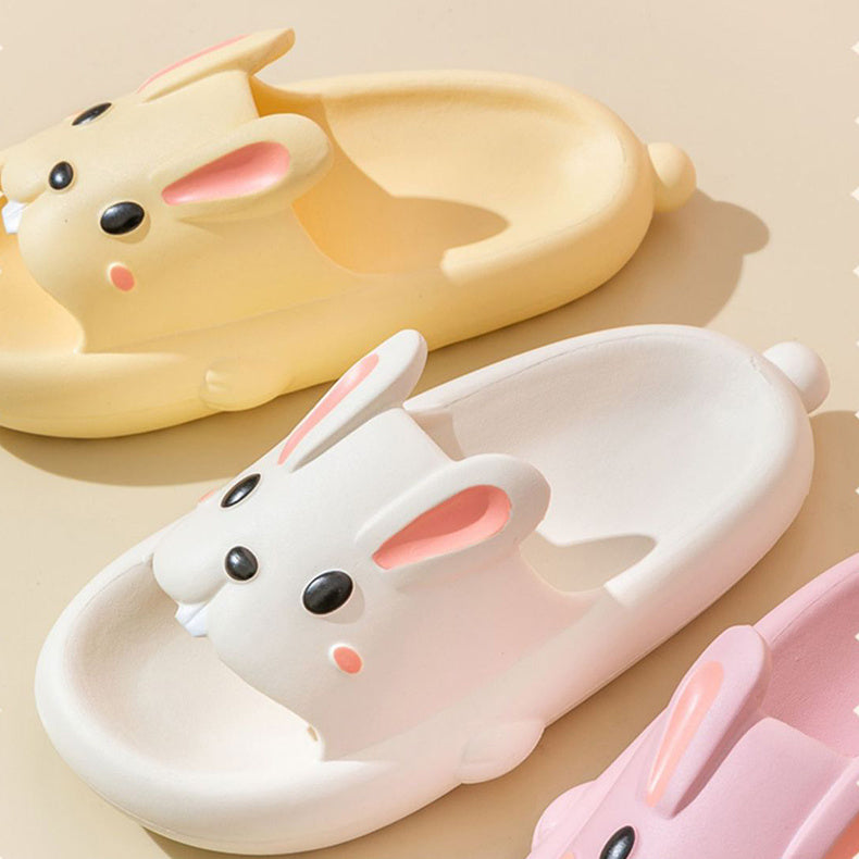 Cute Rabbit Slippers For Girls &  Women Summer Home Shoes Bathroom Slippers