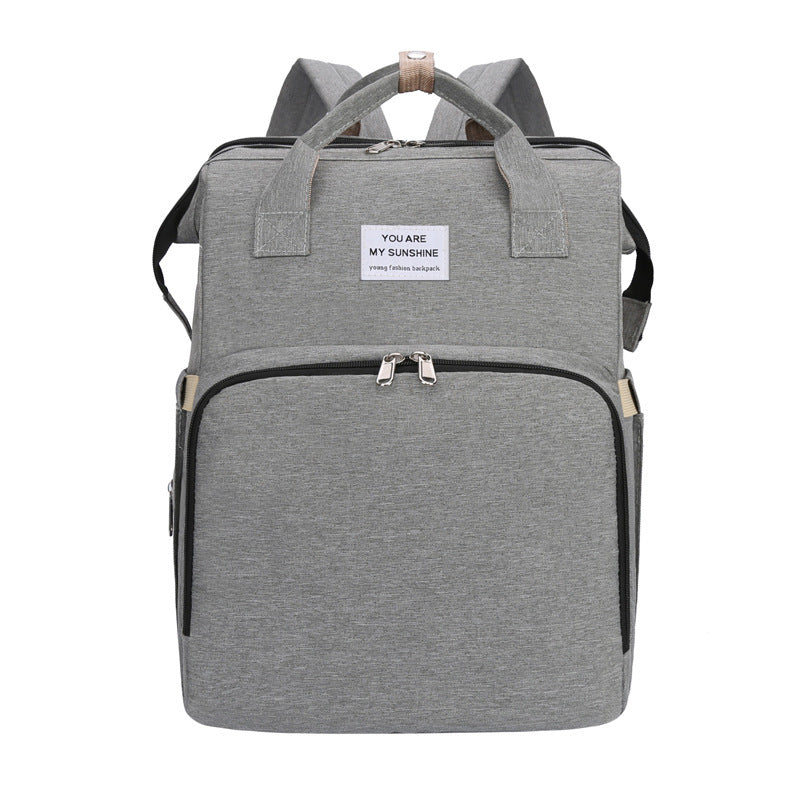 Sac à langer de voyage pliable avec double bandoulière