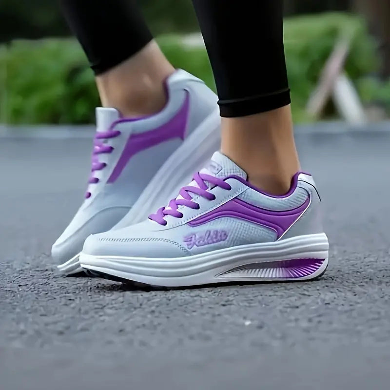 Women’s Travel Sports Single Shoes Middle Heel Heelless