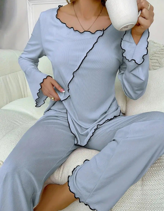 Top And Elastic Waistband Pants