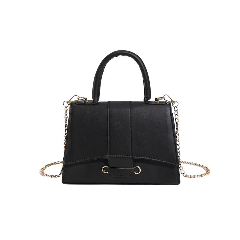 Trendy Small Square Shoulder Bag Portable in Pure Colors