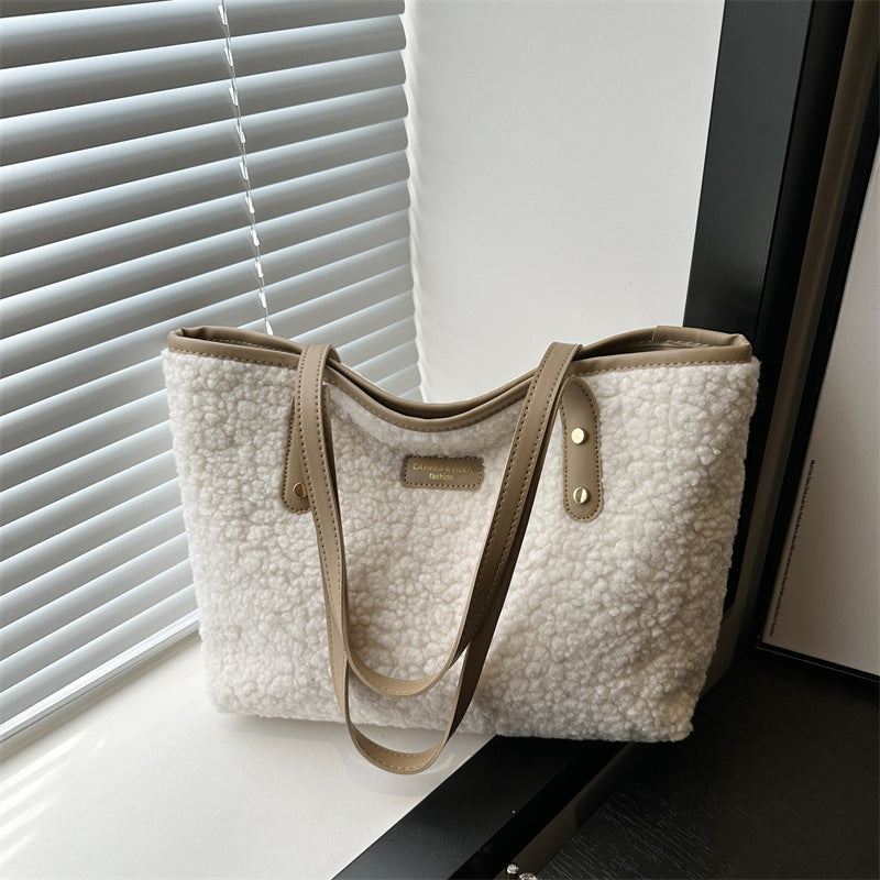 Furry Versatile Bucket Shoulder Bag